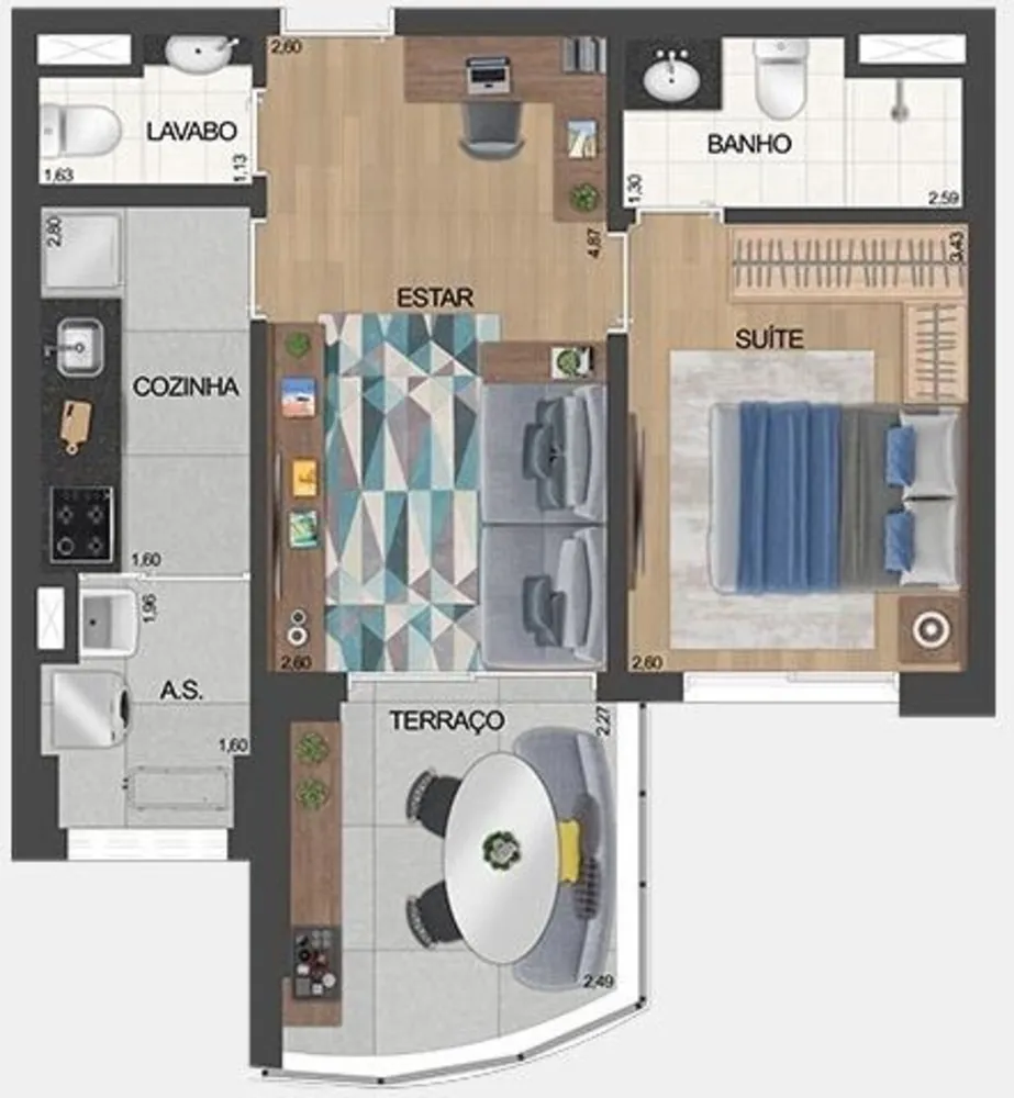 Kitnet-Studio, 30 m² - Foto 4