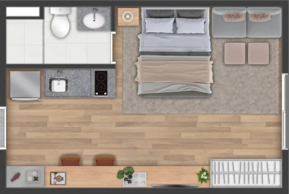 Apartamento, 1 quarto, 24 m² - Foto 7