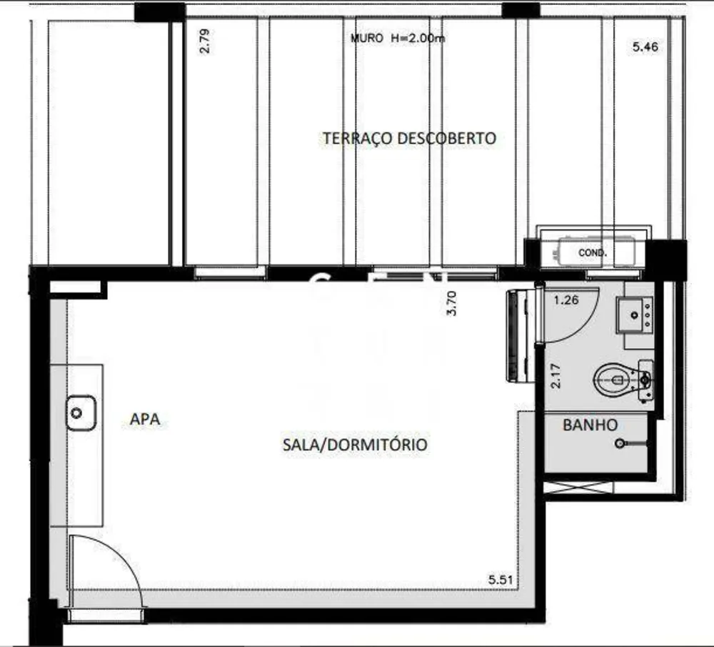 Apartamento, 1 quarto, 44 m² - Foto 8
