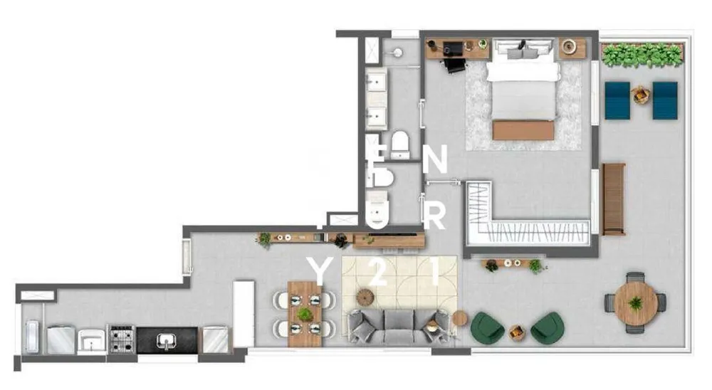 Apartamento, 1 quarto, 85 m² - Foto 4