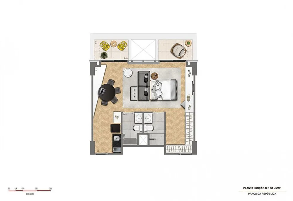 Apartamento, 1 quarto, 28 m² - Foto 11
