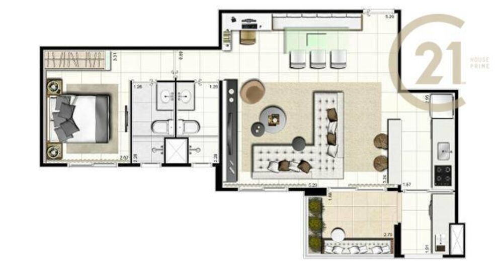 Apartamento à venda com 2 quartos, 87m² - Foto 19