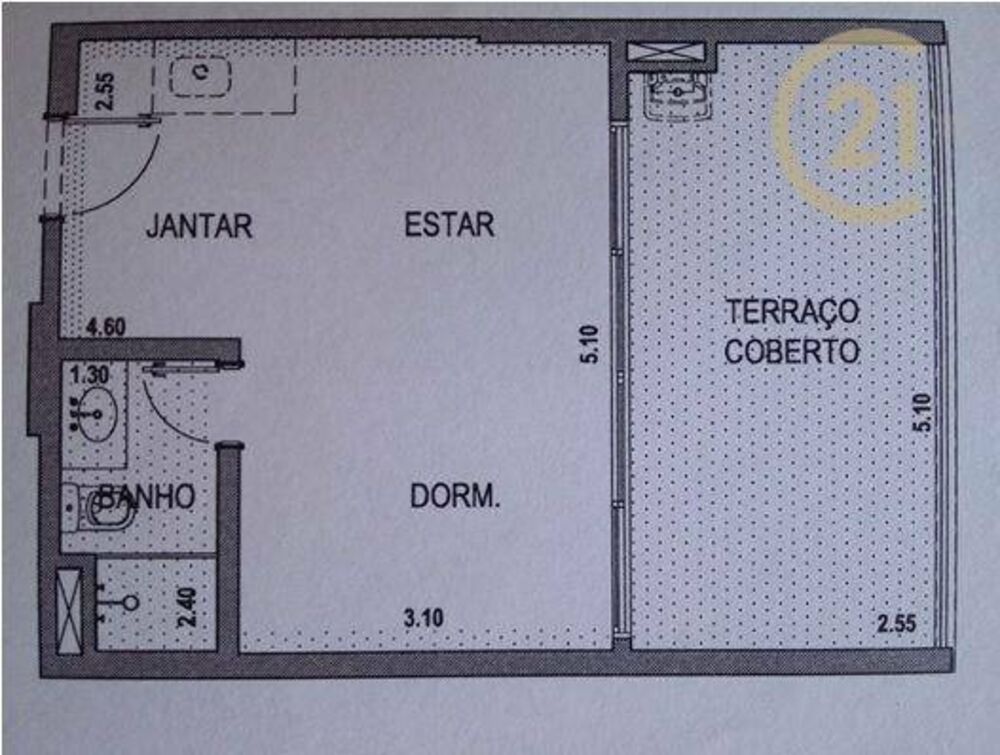 Apartamento, 1 quarto, 40 m² - Foto 7