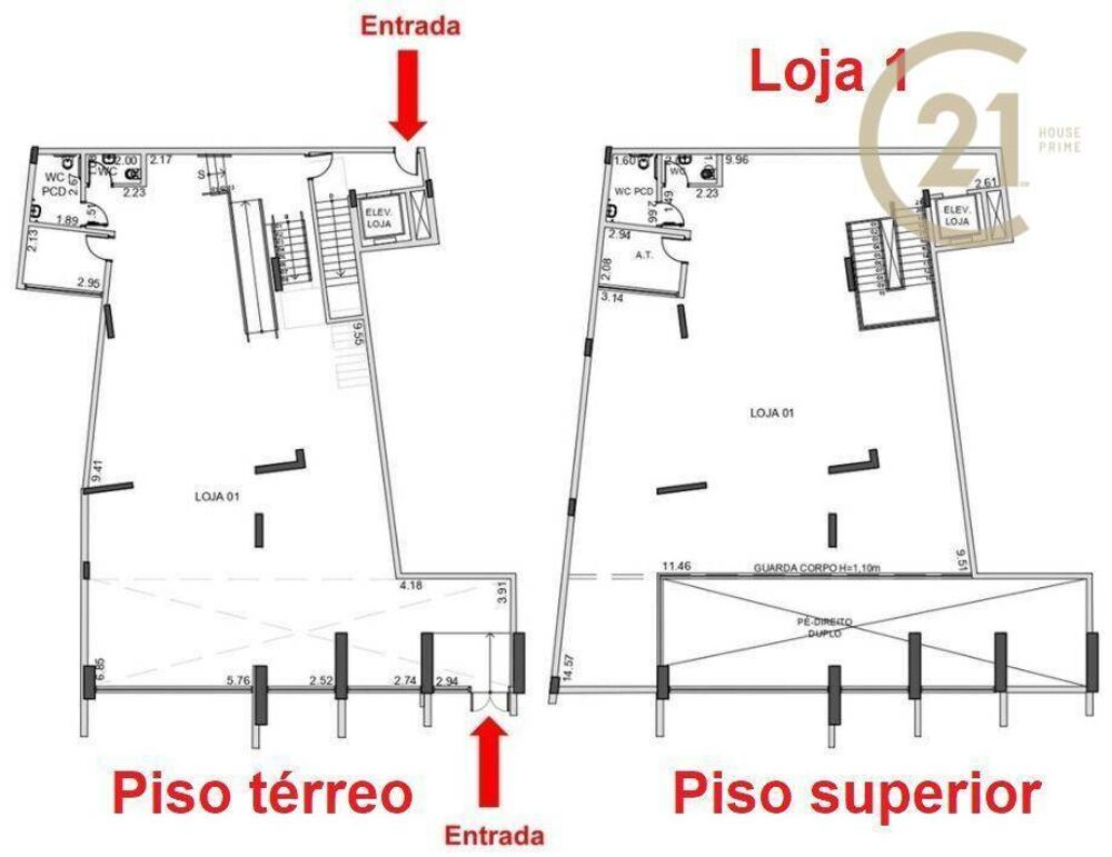 Loja-Salão, 467 m² - Foto 1