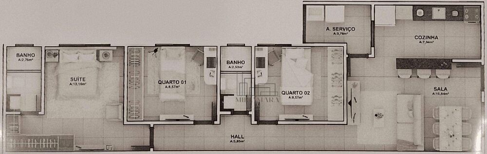Casa, 3 quartos, 80 m² - Foto 4