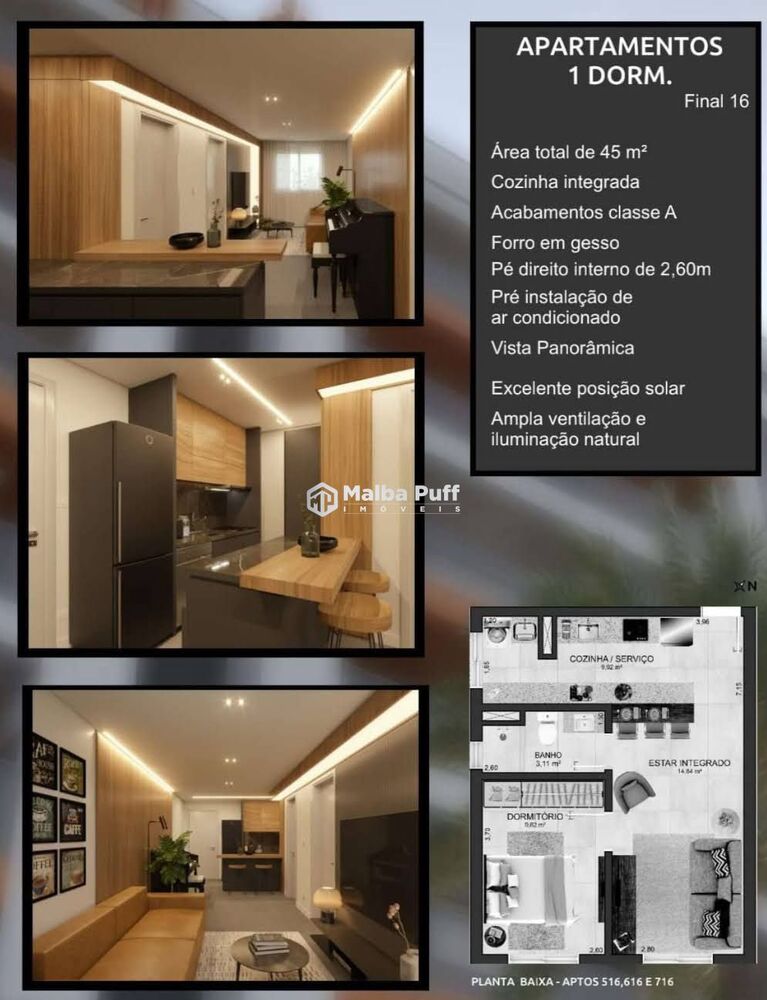 Apartamento, 1 quarto, 42 m² - Foto 2