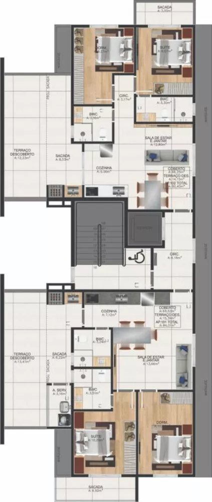 Apartamento à venda com 2 quartos, 64m² - Foto 8