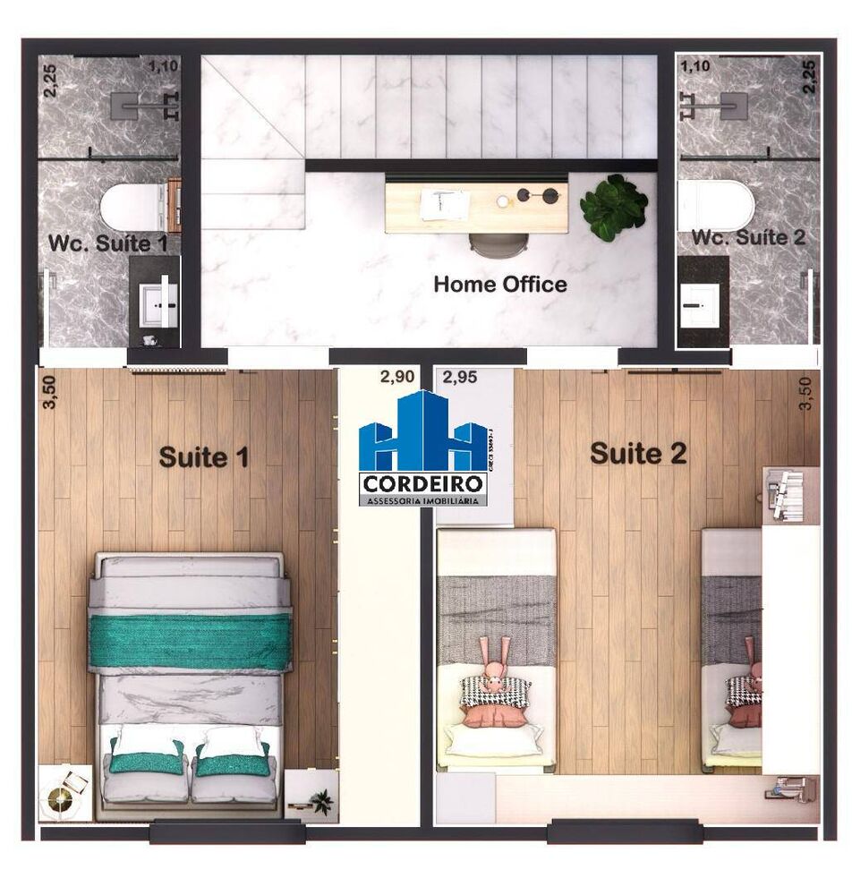 Sobrado à venda com 2 quartos, 135m² - Foto 1