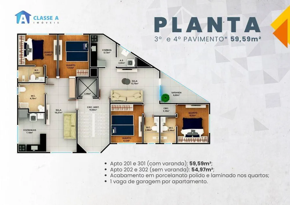 Apartamento, 2 quartos, 59 m² - Foto 14