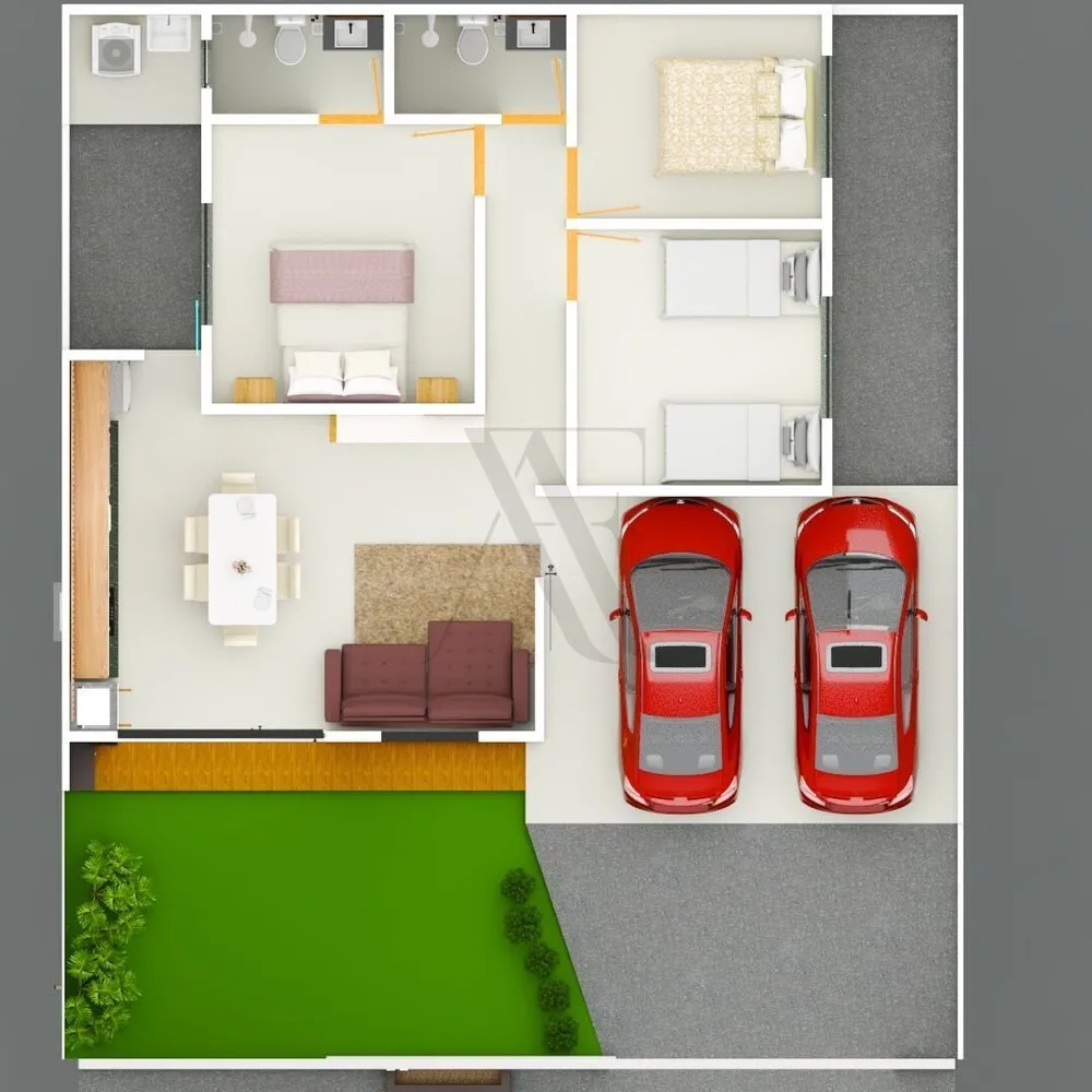 Casa, 3 quartos, 92 m² - Foto 2