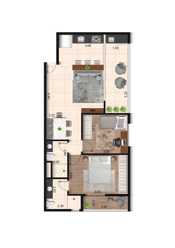 Apartamento, 2 quartos, 59 m² - Foto 18