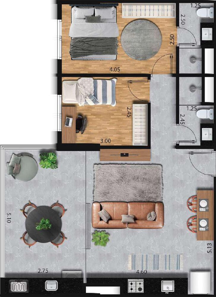 Apartamento, 2 quartos, 70 m² - Foto 7