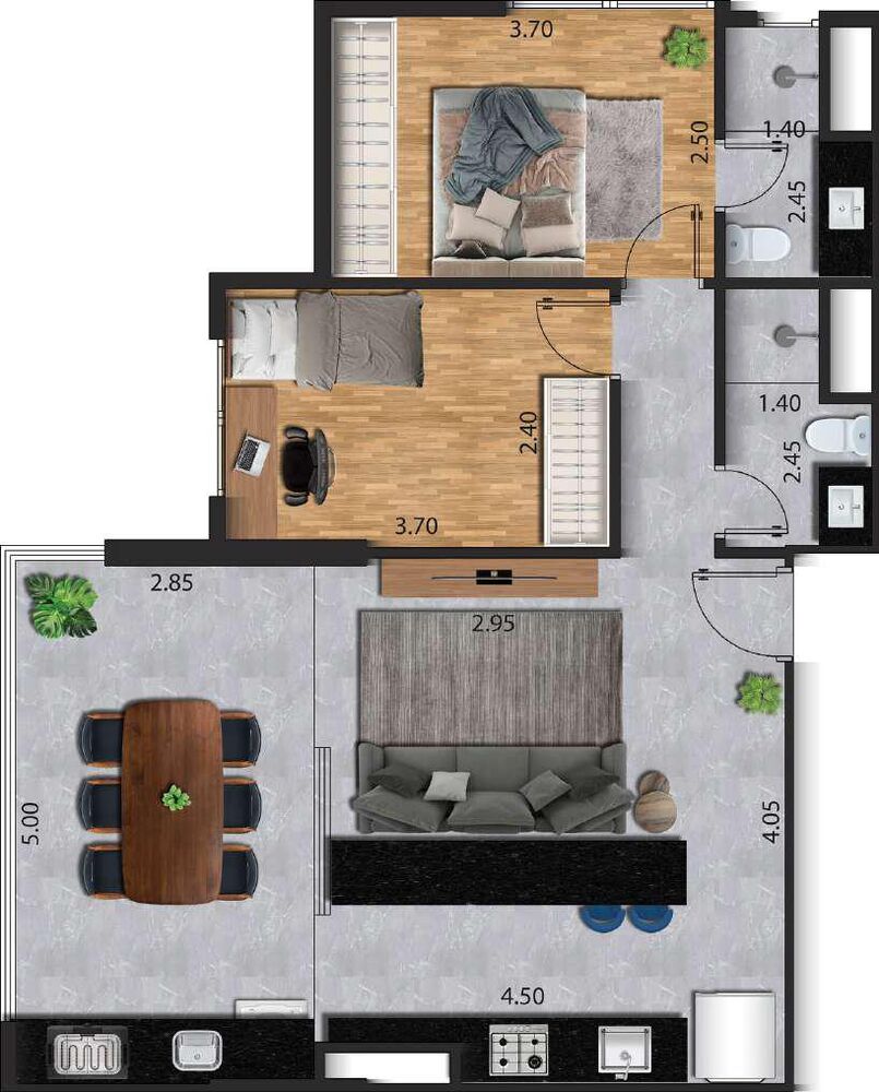 Apartamento, 2 quartos, 70 m² - Foto 10