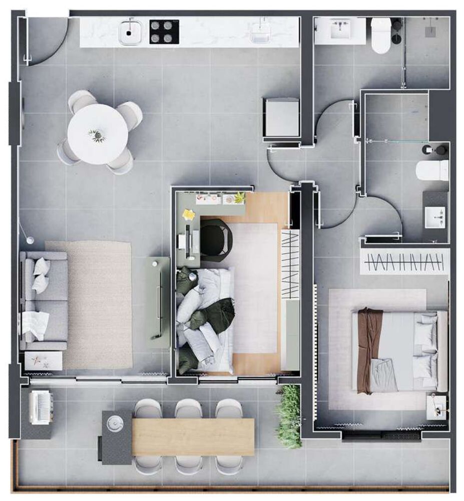 Apartamento, 2 quartos, 75 m² - Foto 3