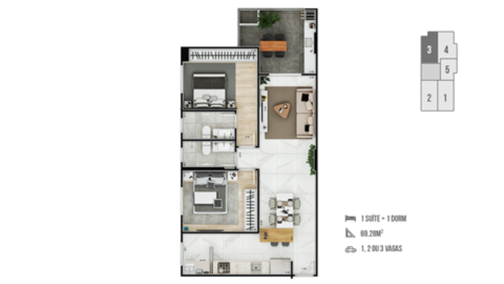 Apartamento, 2 quartos, 69 m² - Foto 16