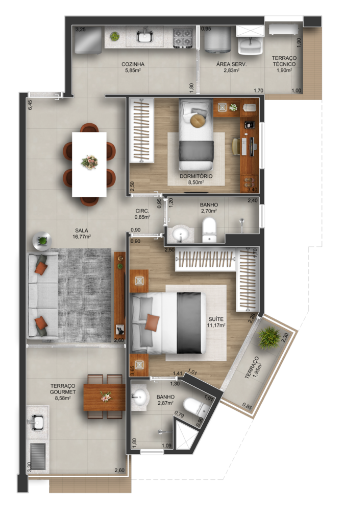 Apartamento, 2 quartos, 74 m² - Foto 20