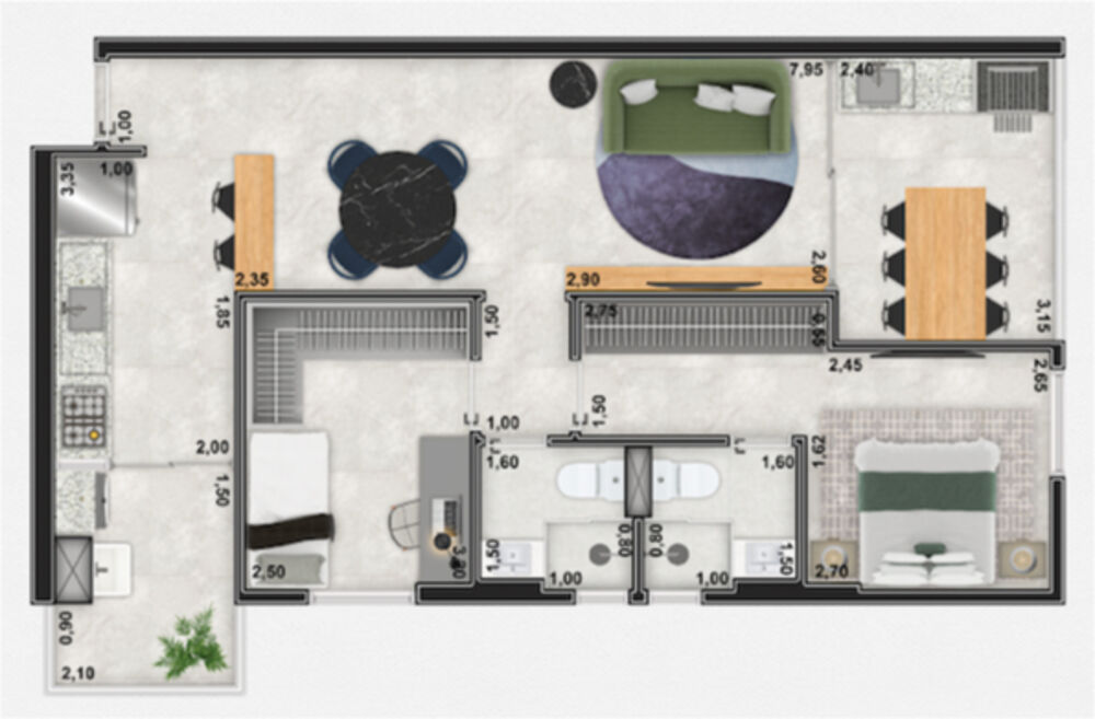 Apartamento, 2 quartos, 68 m² - Foto 23