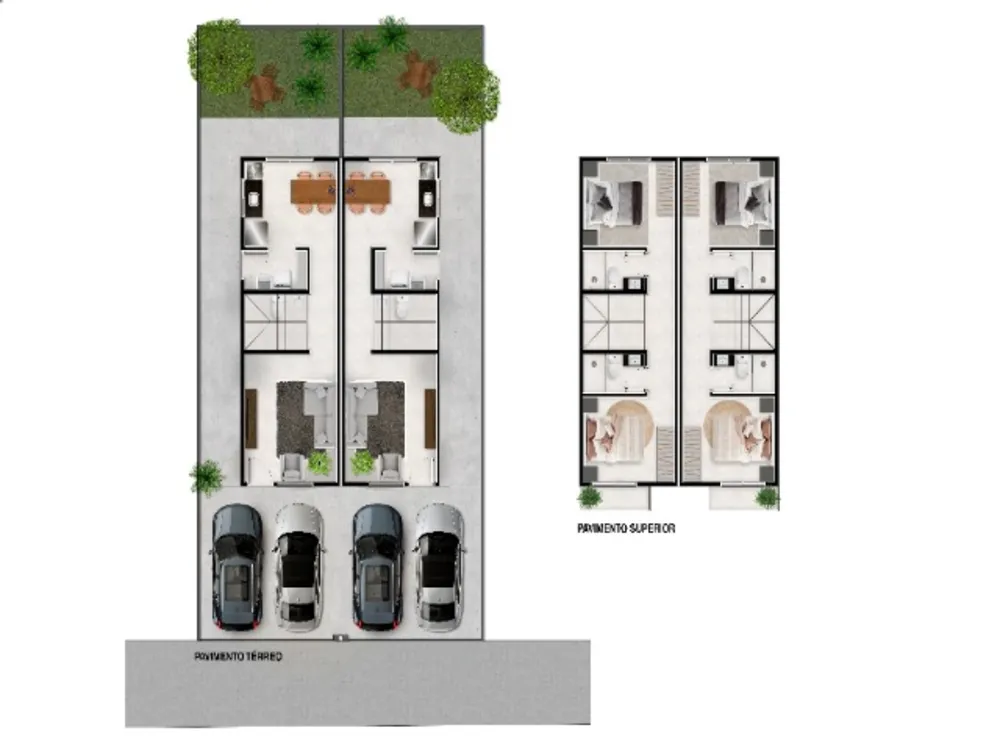Sobrado, 2 quartos, 73 m² - Foto 2