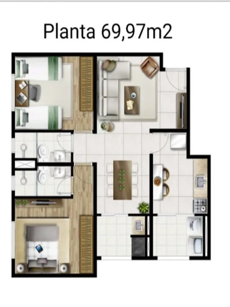 Apartamento, 3 quartos, 106 m² - Foto 3
