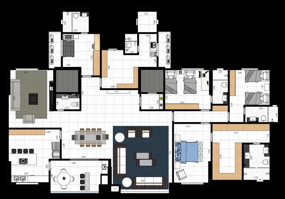 Apartamento, 3 quartos, 165 m² - Foto 24