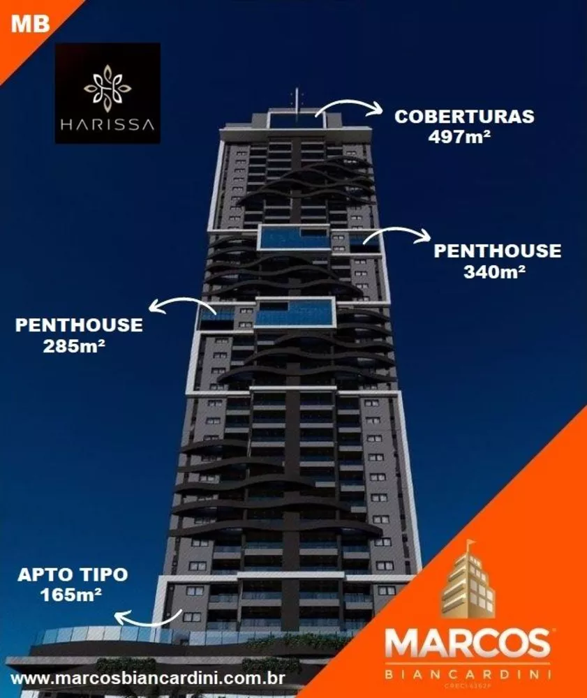 Apartamento à venda com 3 quartos, 165m² - Foto 3