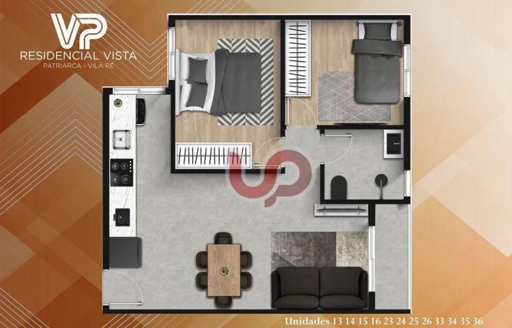 Apartamento, 2 quartos, 45 m² - Foto 1
