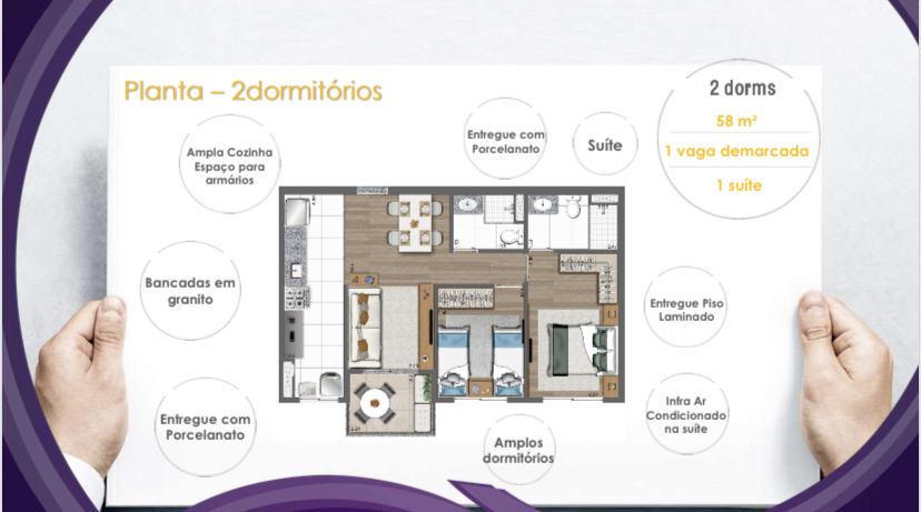 Apartamento à venda com 2 quartos, 58m² - Foto 6