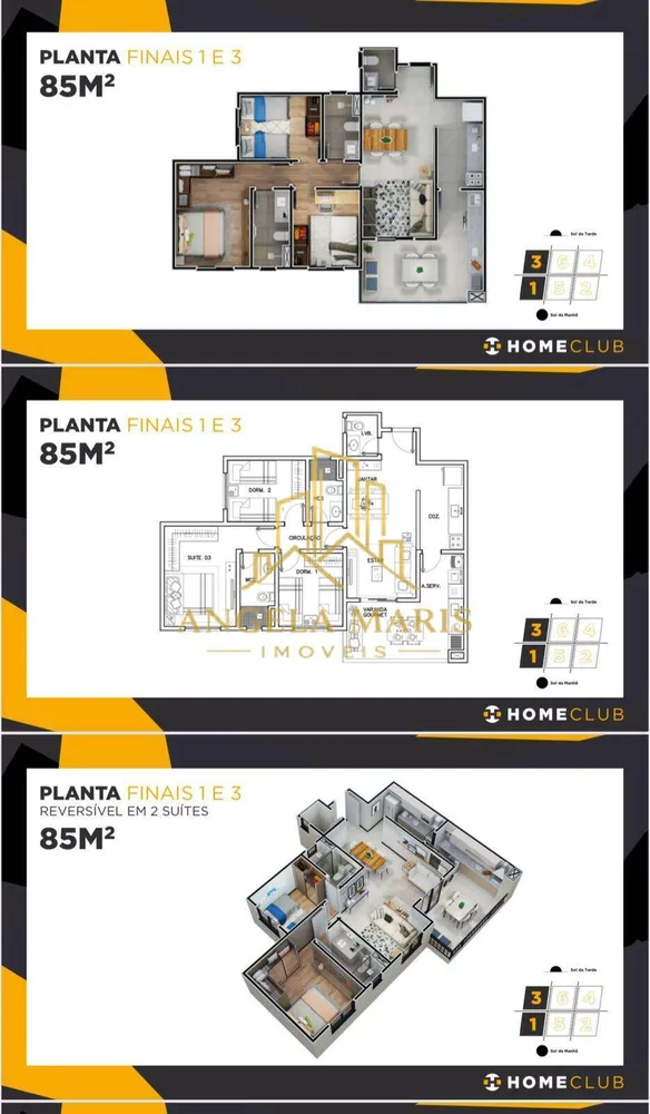Apartamento, 3 quartos, 85 m² - Foto 1