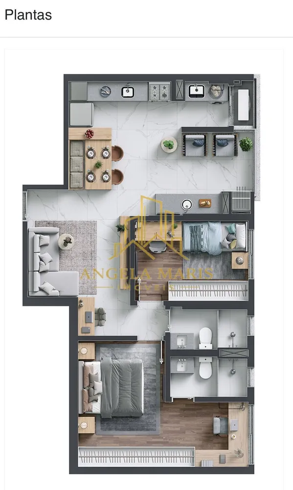 Apartamento, 2 quartos, 71 m² - Foto 2