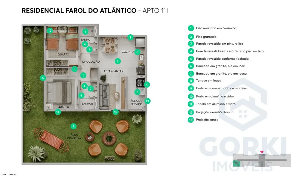 Apartamento, 2 quartos, 43 m² - Foto 11