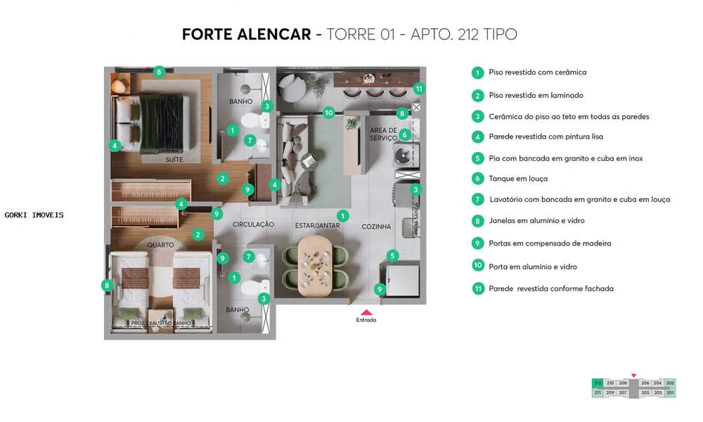 Apartamento, 2 quartos, 39 m² - Foto 11