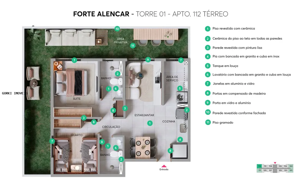 Apartamento, 2 quartos, 39 m² - Foto 9
