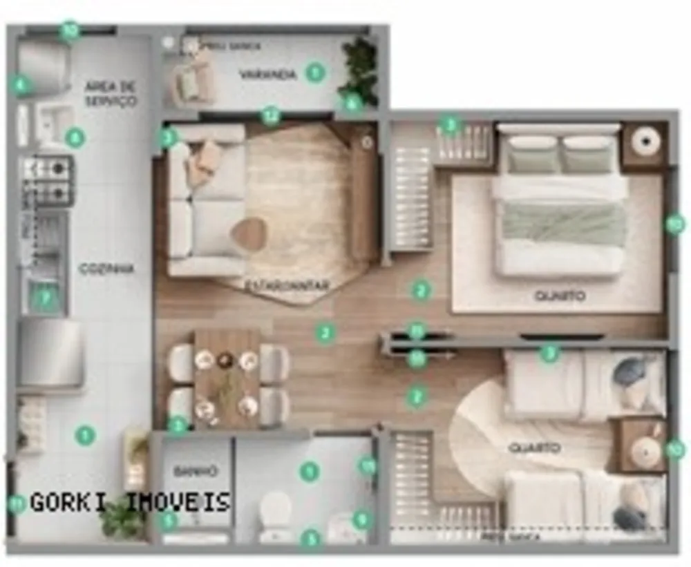 Apartamento, 2 quartos, 38 m² - Foto 11