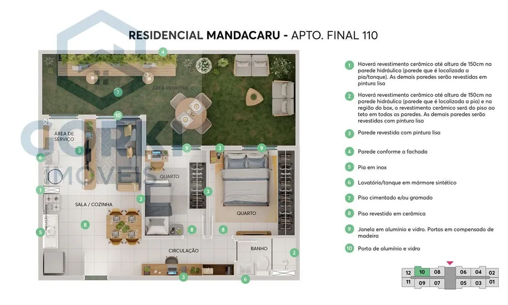 Apartamento, 2 quartos, 39 m² - Foto 9