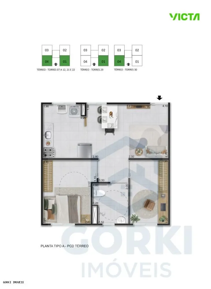 Apartamento, 2 quartos, 40 m² - Foto 11