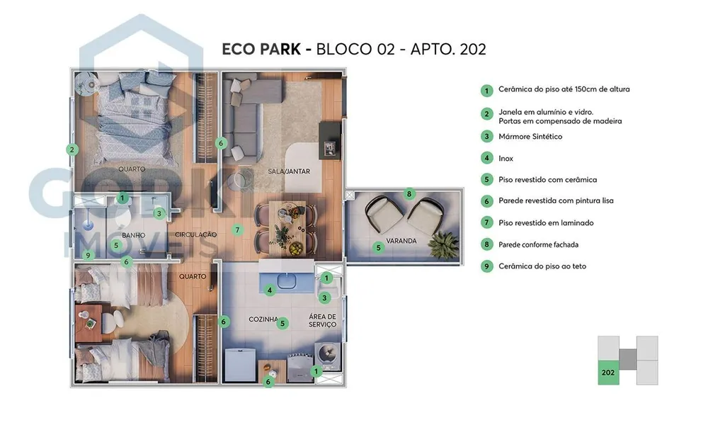 Apartamento, 2 quartos, 41 m² - Foto 8