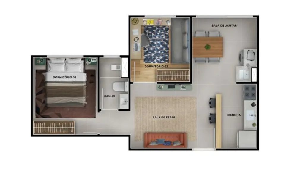 Apartamento, 2 quartos, 38 m² - Foto 12