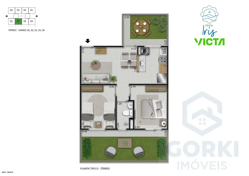 Apartamento, 2 quartos, 40 m² - Foto 12