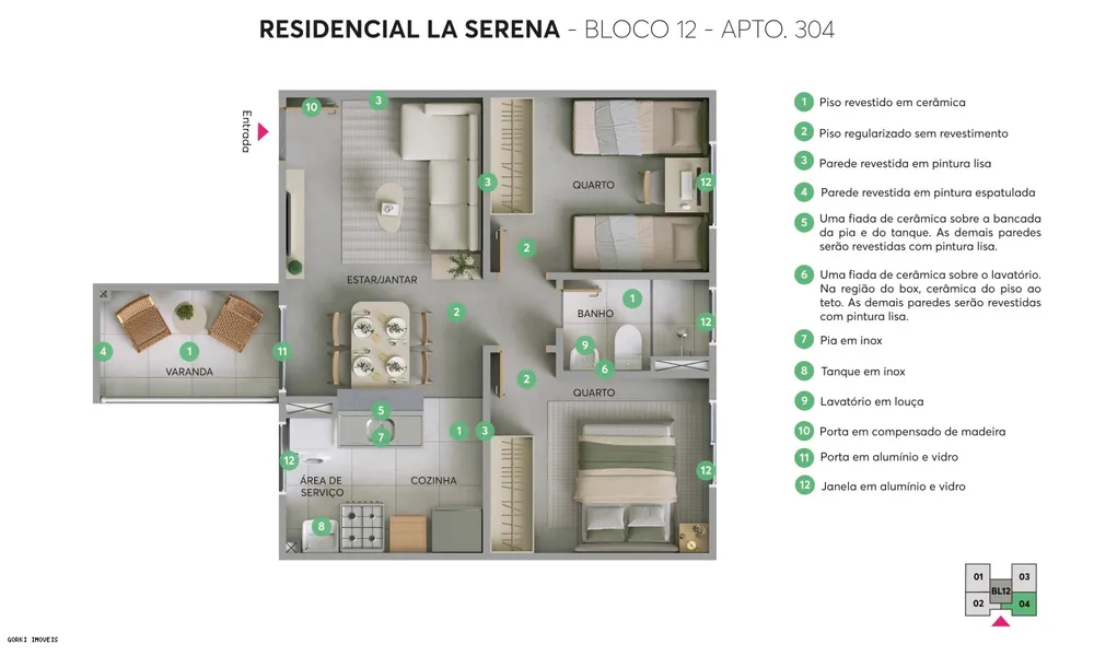 Apartamento, 2 quartos, 38 m² - Foto 12