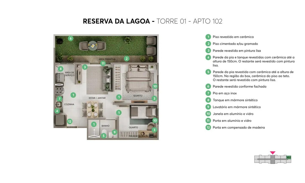Apartamento, 2 quartos, 39 m² - Foto 11