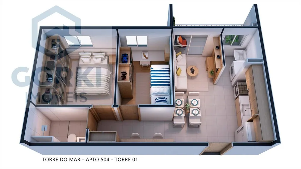 Apartamento, 2 quartos, 39 m² - Foto 4
