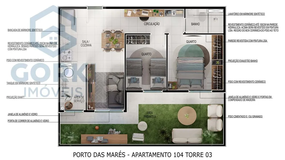 Apartamento, 2 quartos, 45 m² - Foto 10