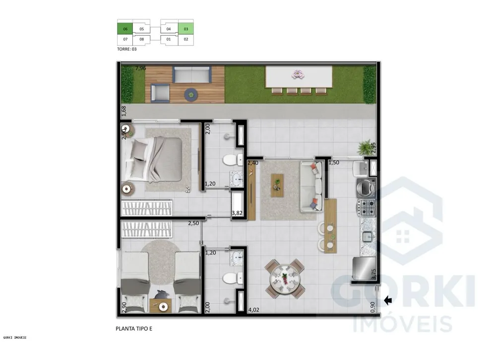 Apartamento, 2 quartos, 48 m² - Foto 12