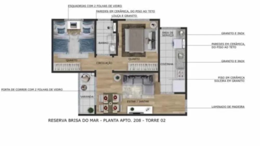 Apartamento, 2 quartos, 45 m² - Foto 12