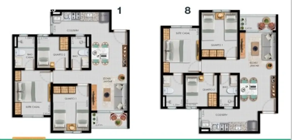 Apartamento, 3 quartos, 54 m² - Foto 10