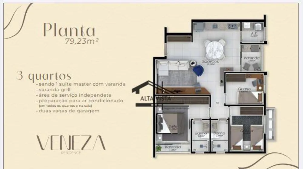 Apartamento, 2 quartos, 61 m² - Foto 6