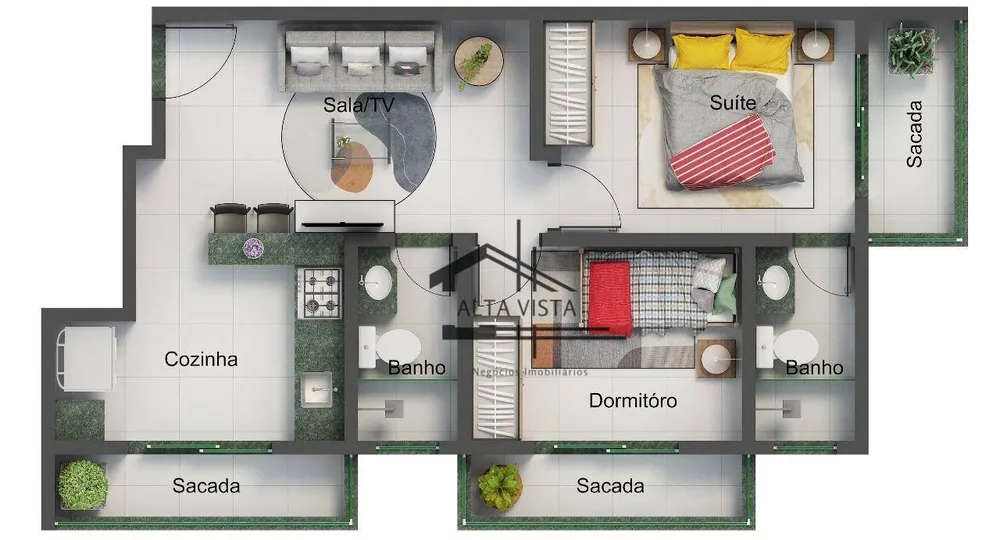 Apartamento, 2 quartos, 47 m² - Foto 8