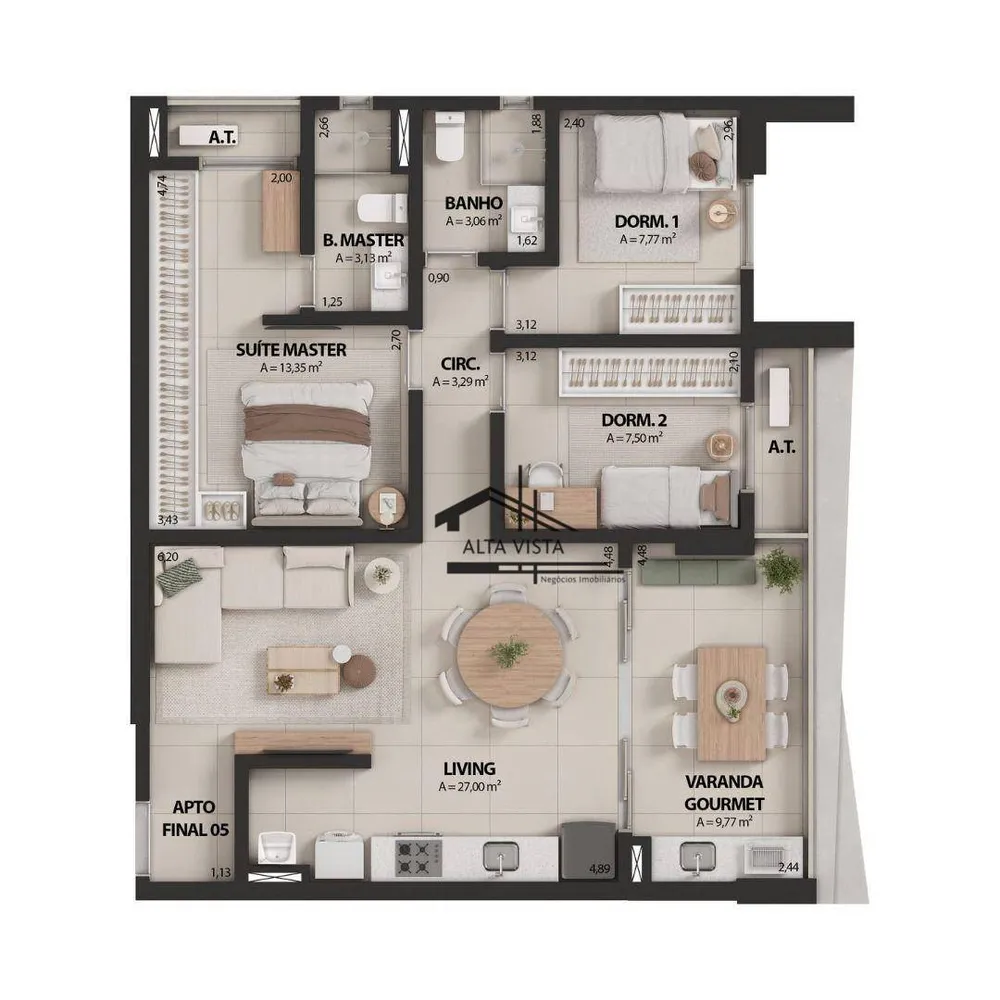 Apartamento, 2 quartos, 59 m² - Foto 11