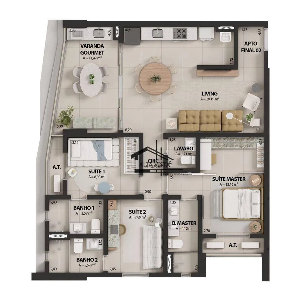Apartamento, 2 quartos, 59 m² - Foto 8