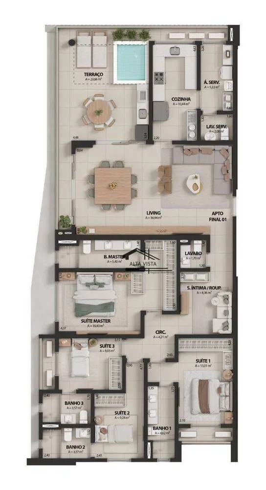 Apartamento, 2 quartos, 59 m² - Foto 13